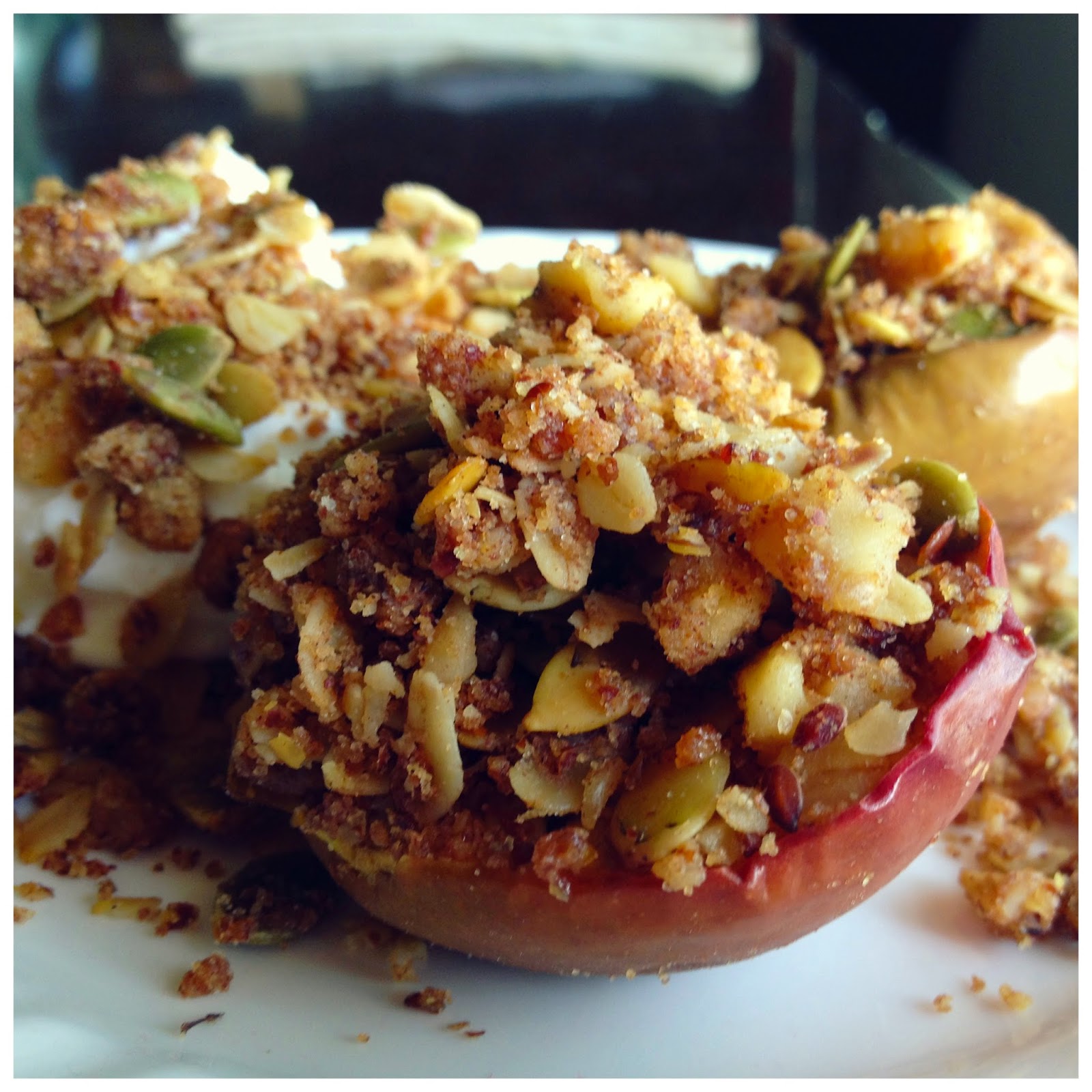 Pink Cookies with Sprinkles Baked Apples... It's what's for breakfast!