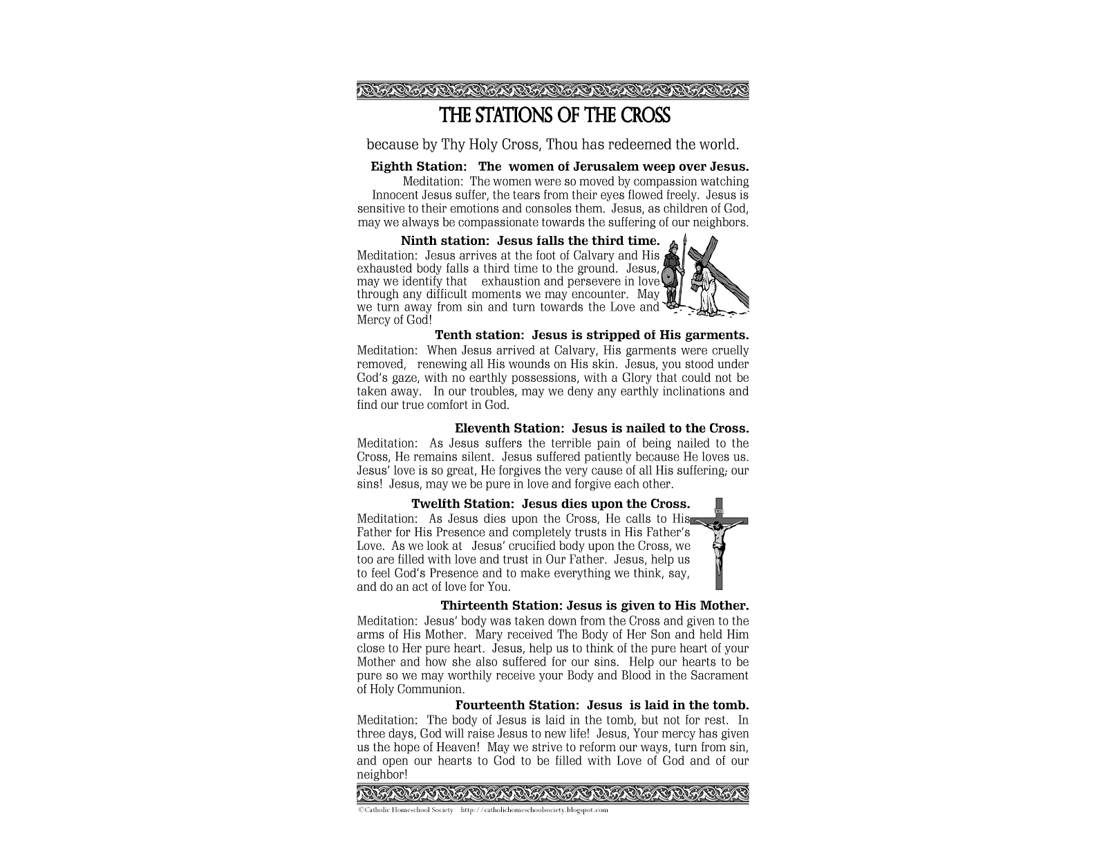 Stations Of The Cross Prayers Printable Stations Of The Cross Prayers Printable