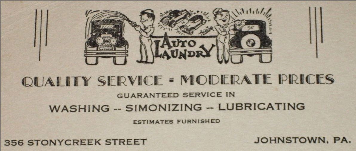 Vintage Johnstown Auto Laundry