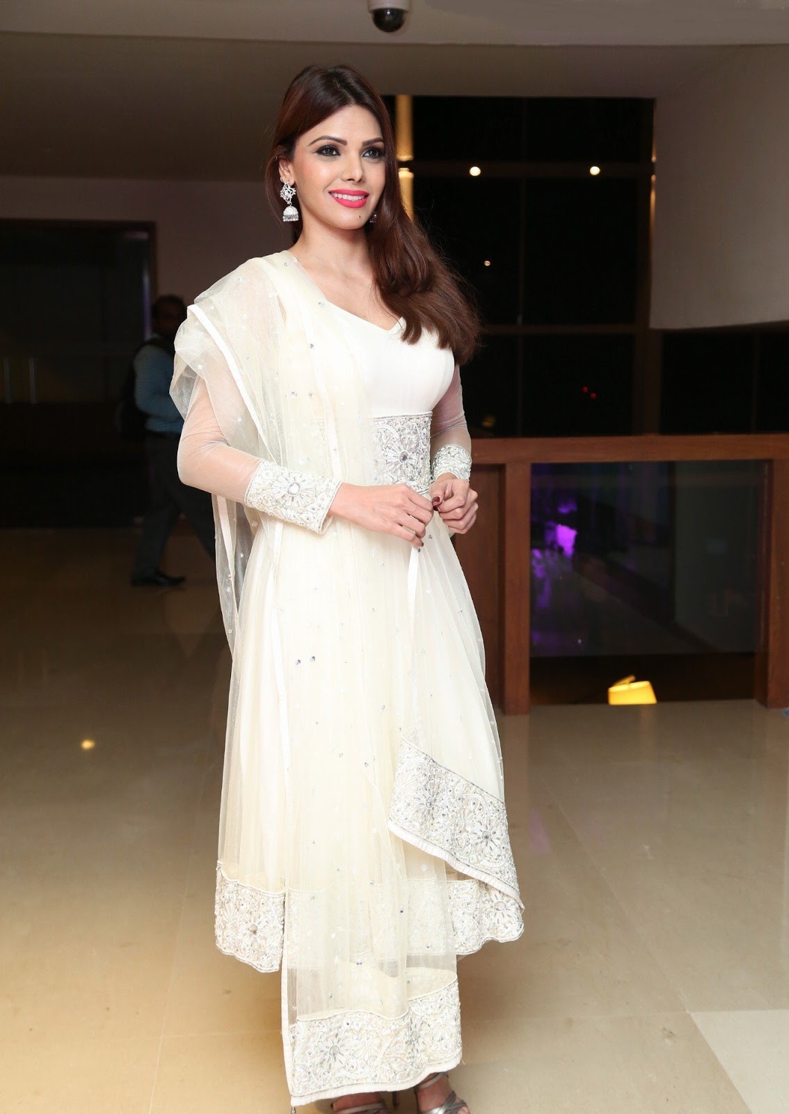 Sherlyn Chopra Looks Super Hot in White Dress At DJ Inayah Sharon Aamir's Daughter Sanayah's 1st Birthday Iftar Party At Movida, Hyderabad