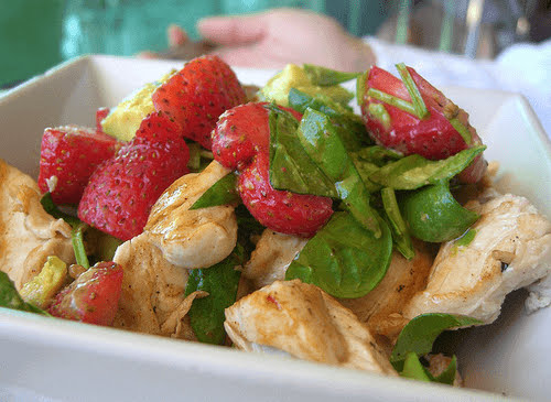 Chicken, Strawberry, and Avocado Salad