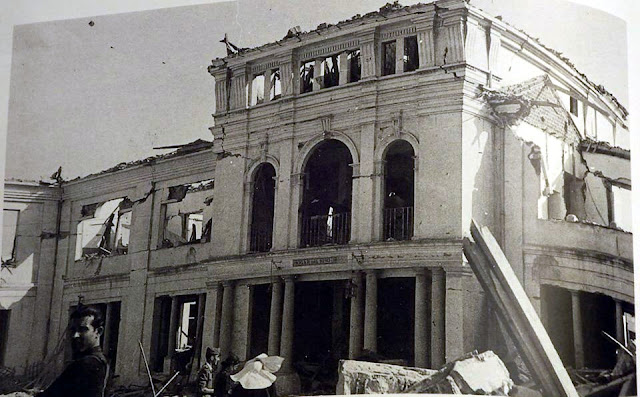 La casa Cuna. Imagen: http://erandaluysuvocabulario.blogspot.com/2013/08/explosion-de-un-polvorin-de-la-armada.html Explosión de un polvorín de la Armada en Cádiz de 1947.