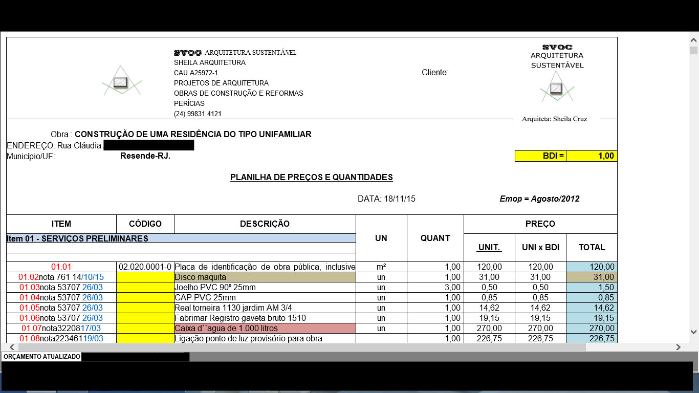 Tabela SINAPI em Excel Grátis - Janeiro de 2021 - ReforMAIS