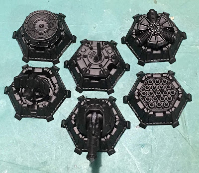Adeptus Titanicus battlefield assets WIP - assembled and primed
