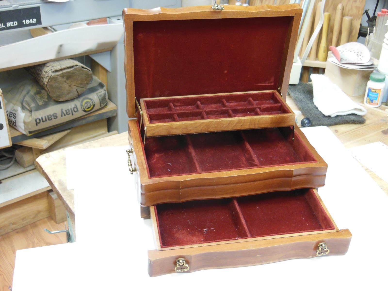 My Adventures in Woodworking Refurbishing a Vintage Jewelry Box