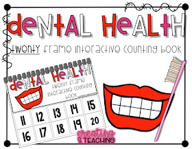 https://www.teacherspayteachers.com/Product/Dental-Health-20-Frame-Counting-Interactive-Book-3557843
