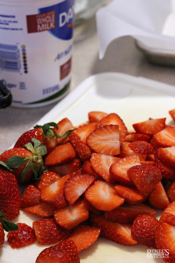 Frozen Strawberry Chocolate Yogurt Bark | Renee's Kitchen Adventures