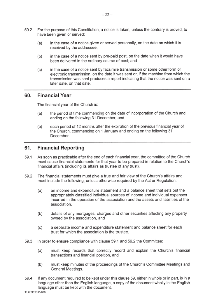 Constitution of The Congregation of the Enmore Spiritualist Church Incorporated