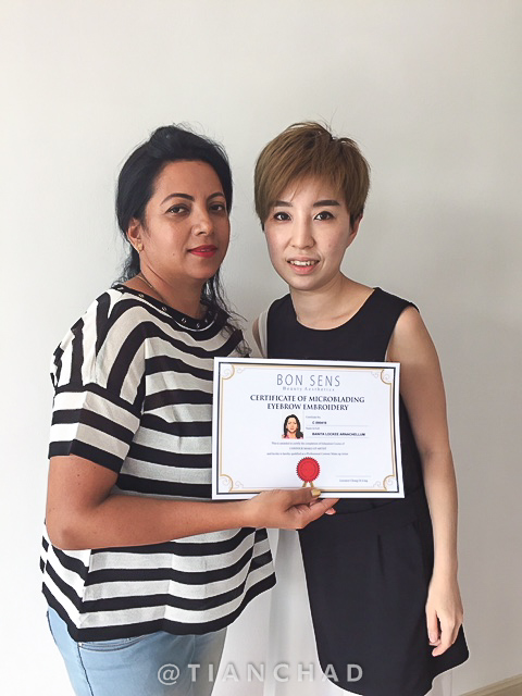 Banita Lockee Arnachellum from Mauritius completed Microblading Eyebrow Embroidery Course at Ivy Brow Design 