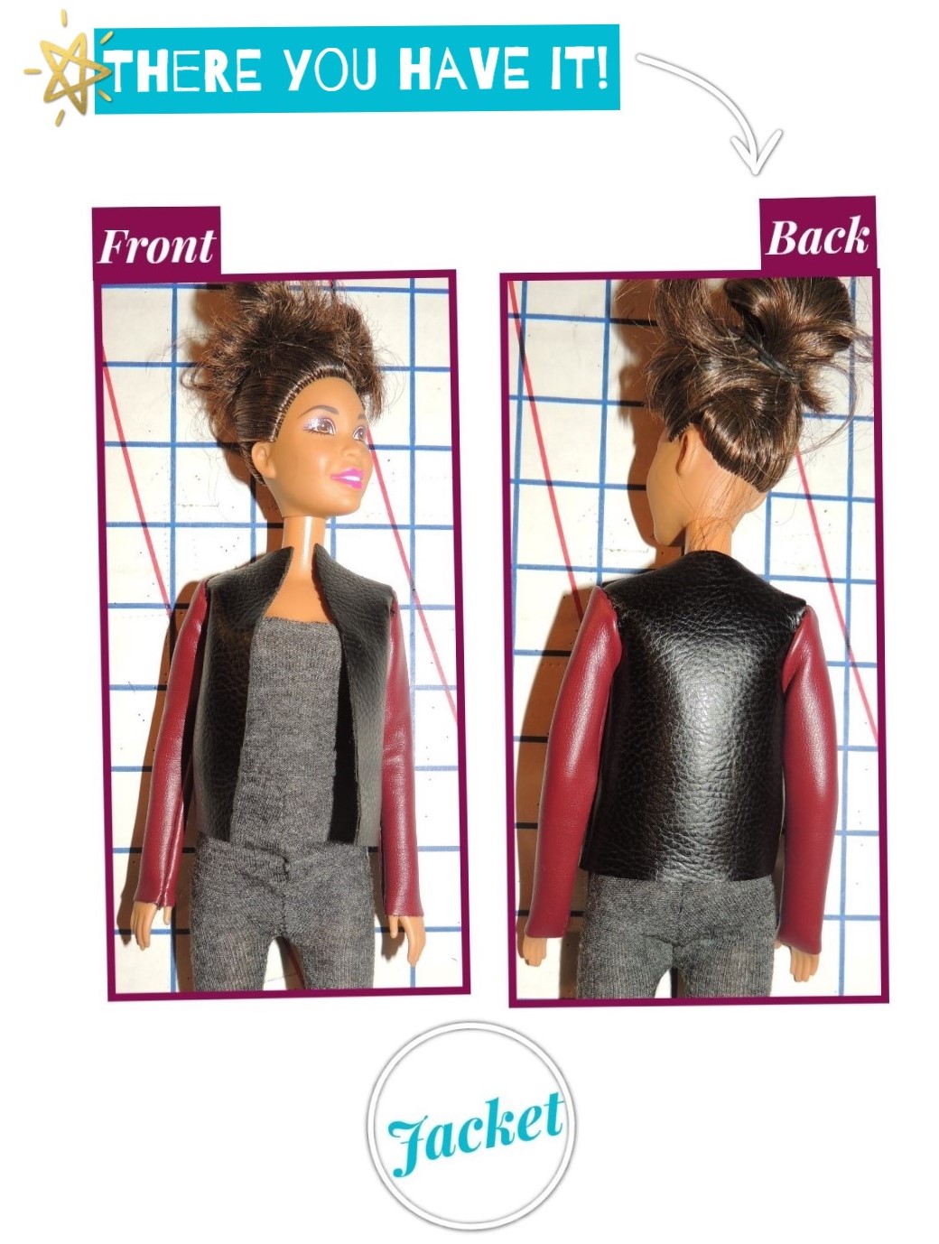 That Fashion Chick 📹How to Make DIY Barbie Jacket {5 EASY Steps}