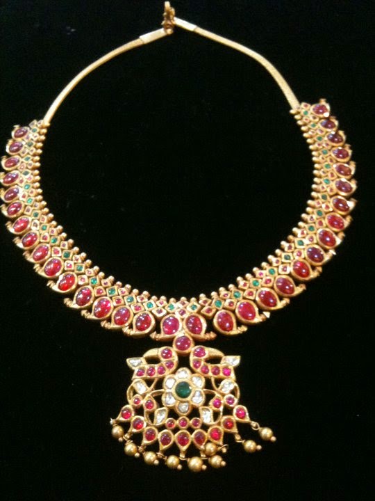 Indian Jewellery and Clothing: Ravishing designs of Mango mala/ Paisley ...