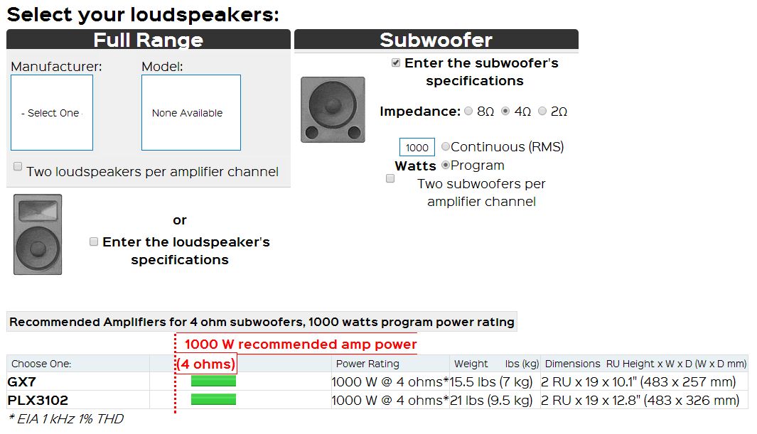 Adventures of Sound Tech Guy QSC Amplifier Selector