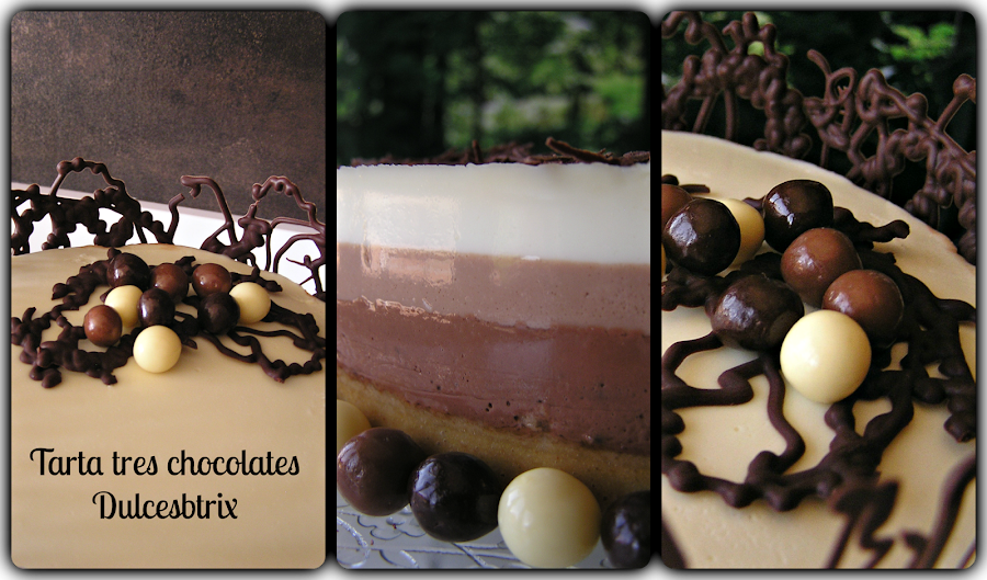 Tarta tres chocolates-dulcesbtrix