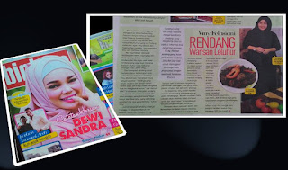 Tabloid Bintang pun secara bangga menulis perihal kesuksesan yang dimiliki oleh Ibu Viny Felasiani dan Uni Viny, "RENDANG Warisan Leluhur."