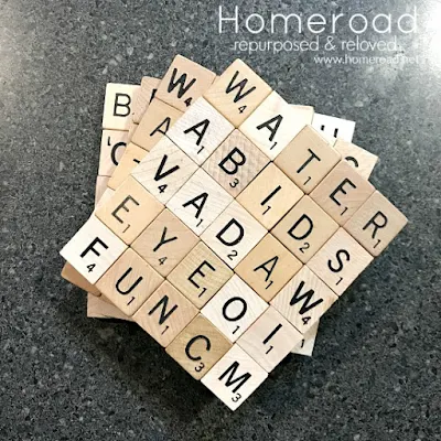 scrabble coasters