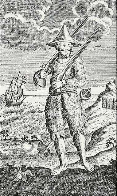 Александър Селкирк - истинският Робинзон Крузо Fur-clad-Crusoe