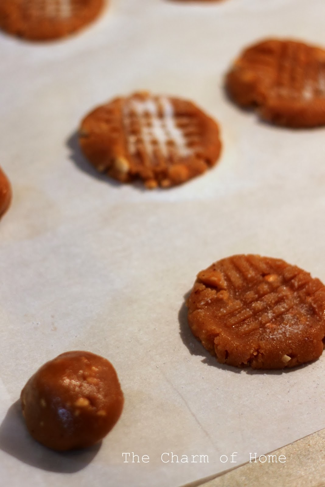 Easy Peanut Butter Cookies, The Charm of Home