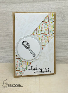 Whisking you a Happy Birthday a card by Diane Morales| Made from Scratch Stamp Set by Newton's Nook Designs