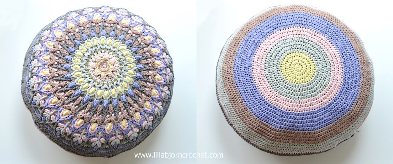 Spanish Mandala was inspired by ceramic handmade plates. Overlay crochet pattern by Lilla Bjorn Crochet