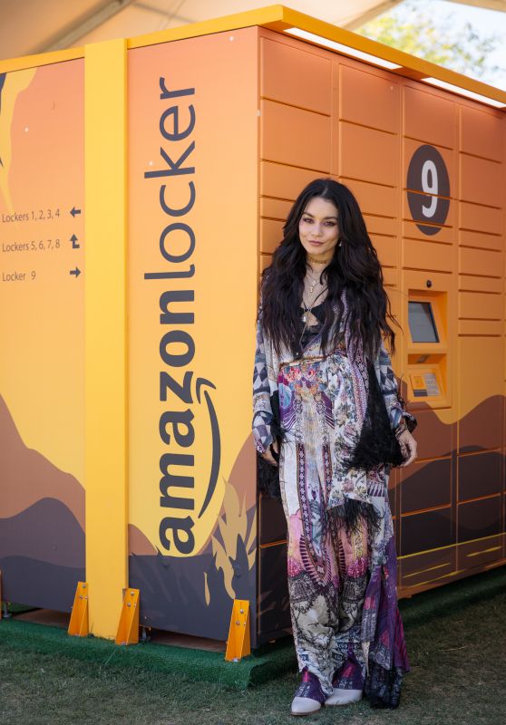 Vanessa Hudgens Clicked At Amazon Lockers Coachella in Indio 12 April/2019