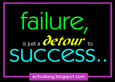 Failure is just a detour to success
