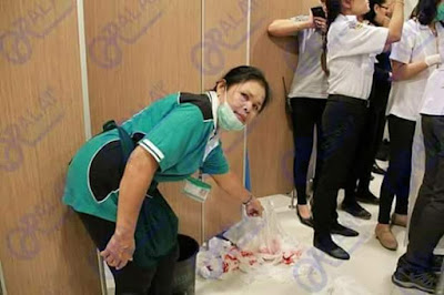 Photos: Newborn baby boy found dumped in garbage bin of a shopping mall toilets