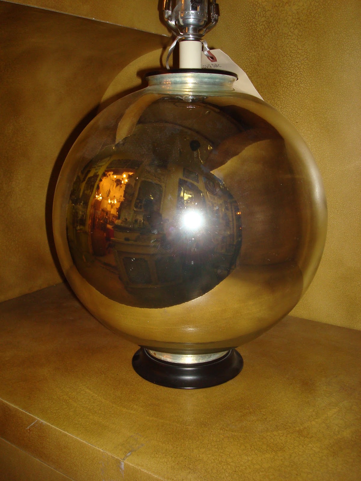 Era Antiques: Mid Century Mercury Glass Table Lamp