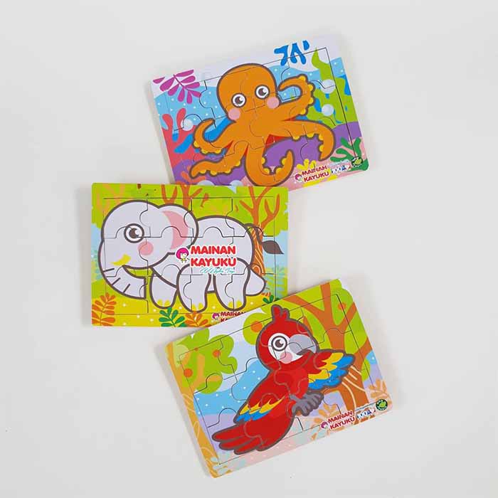 Puzzle Isi 3 Hewan New