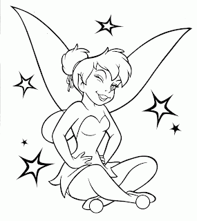 Tinkerbell Christmas Coloring Pages For Kids 1
