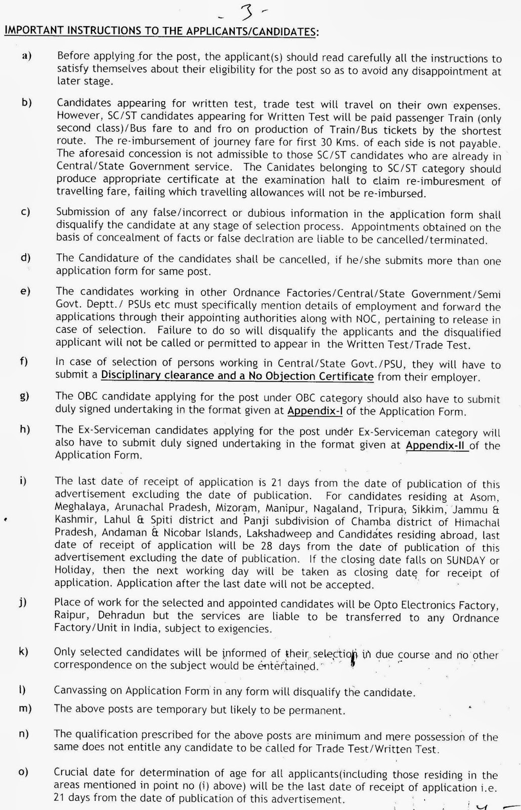 Opto Electronics Factory, Raipur Fitter and other posts CAREER