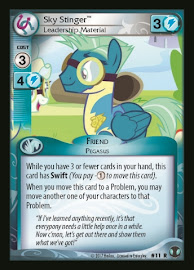 My Little Pony Sky Stinger, Leadership Material Defenders of Equestria CCG Card