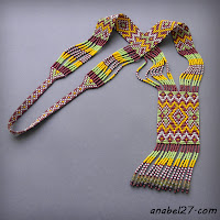 Гердан (гайтан) beadwork loom necklace beaded jewelry ethnic