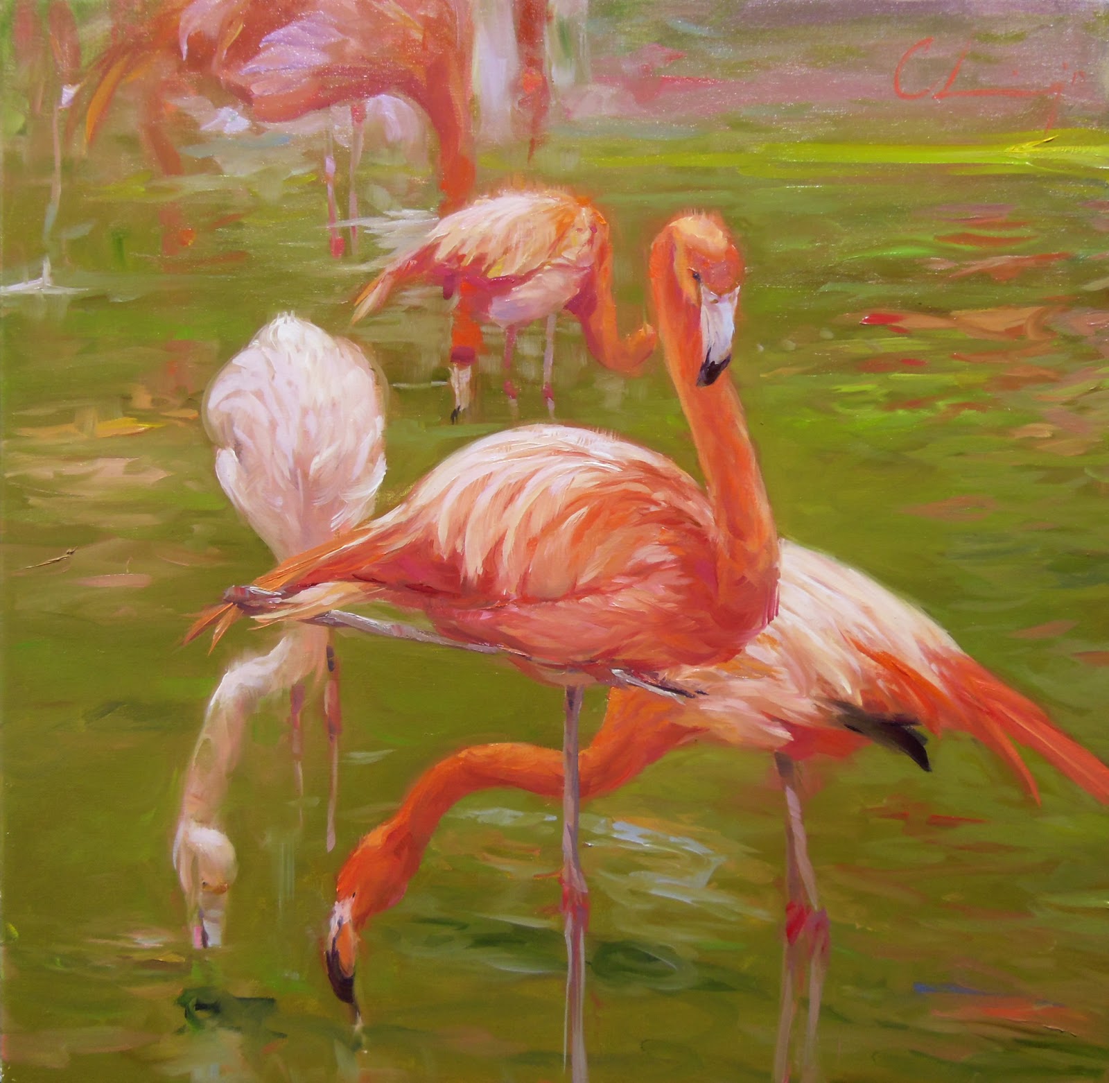 Chuck Larivey OPA, Oil Painter A weeks worth of painting