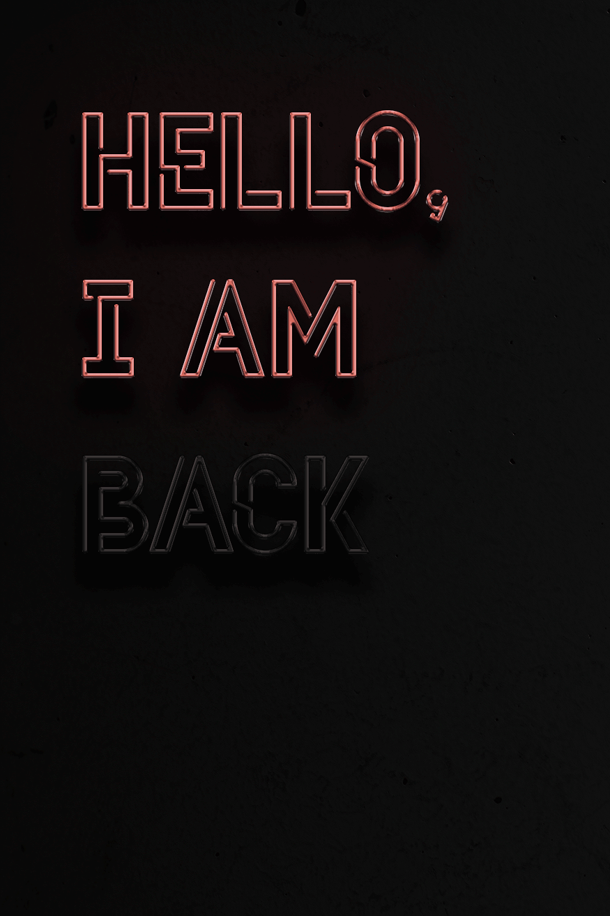 Hello, I am back :) // Grafikdesign © fieberherz.de Hello, I am back :) // Grafikdesign © fieberherz.de