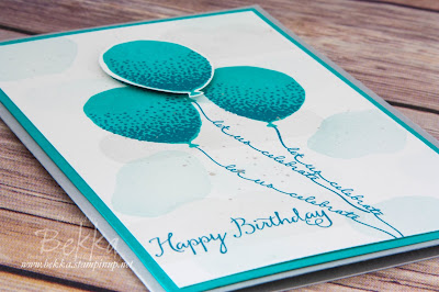 Birthday Card Featuring the Balloon Celebration Stamp Set from Stampin' Up! UK