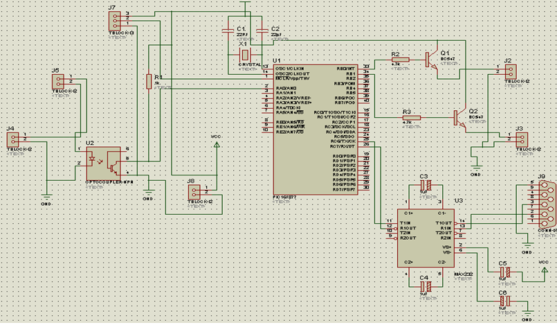 Schema alarme laser