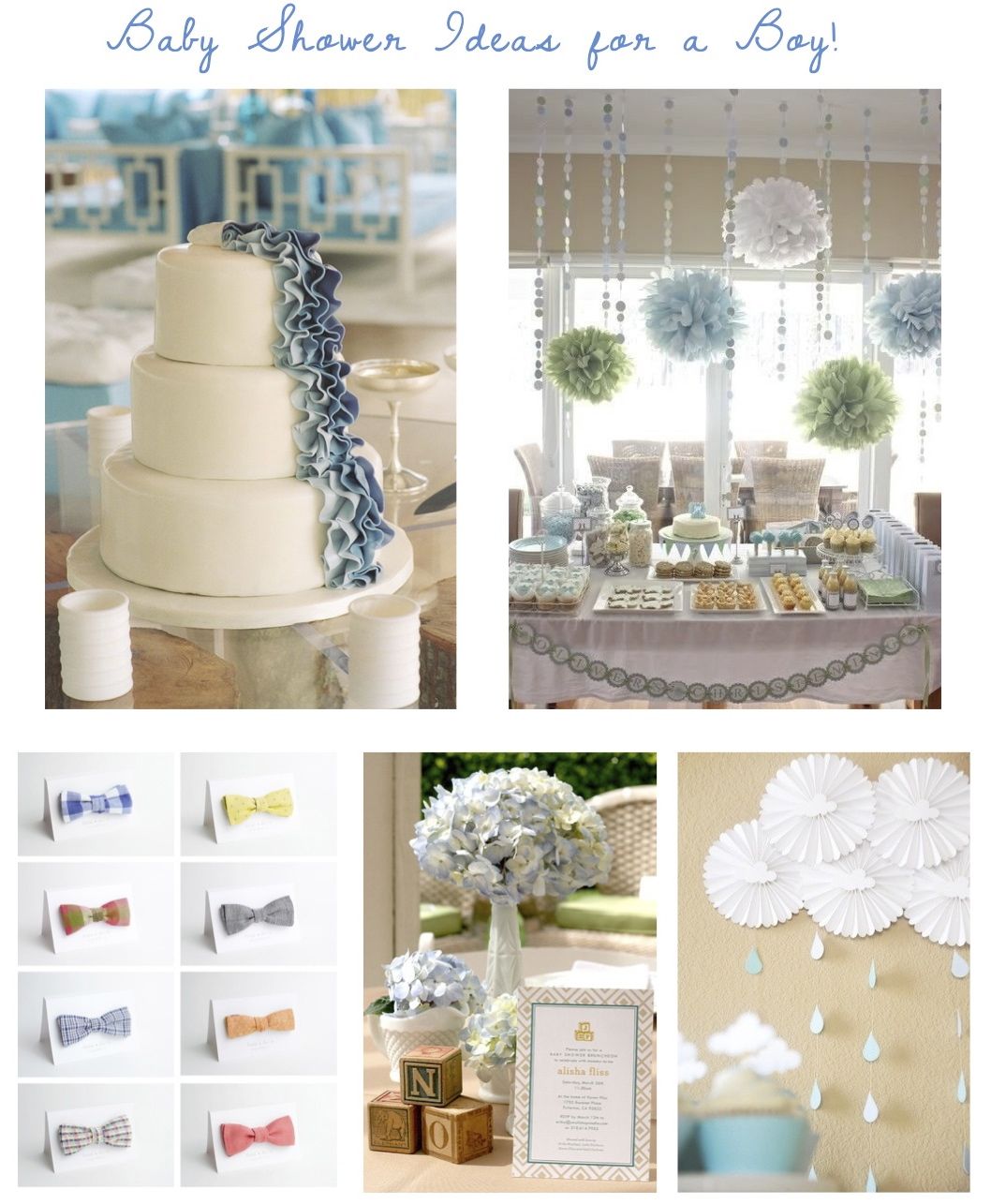 festive finds by Event Finds: Baby Shower Ideas for a Boy!