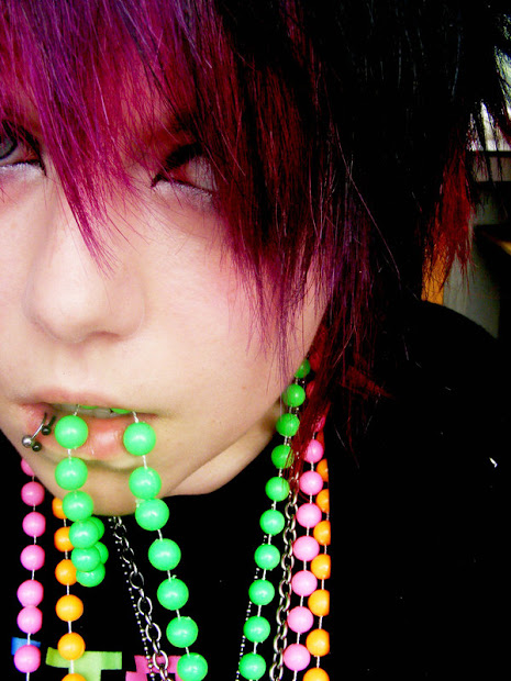 purple emo hairstyle celebrities