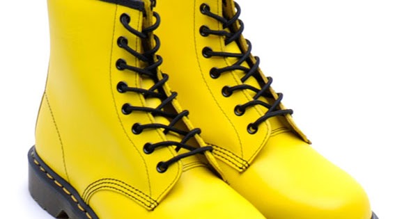 doc martin boots yellow