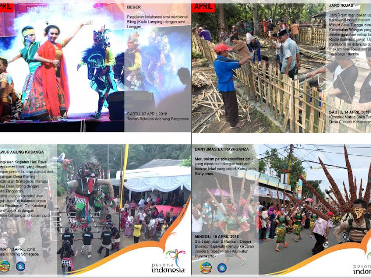 Kalender Agenda Budaya dan Pariwisata Kabupaten Banyumas 2018 