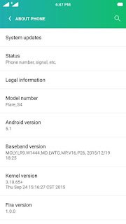 [ROM] Fira Os V2 For Cherry Mobile Flare S4 [MT6753] Screenshots