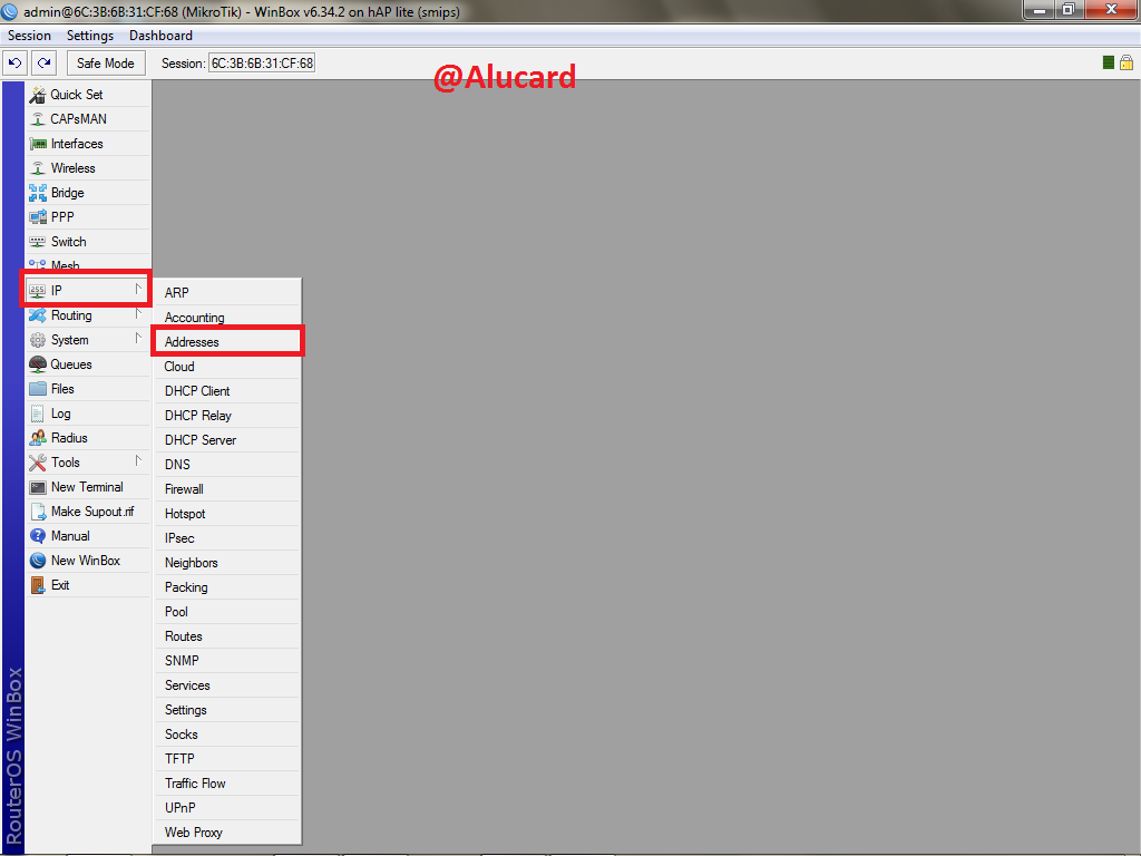 Setting IP Address Mikrotik via Winbox Jurnal Mikrotik