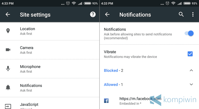 notifikasi pemberitahuan android