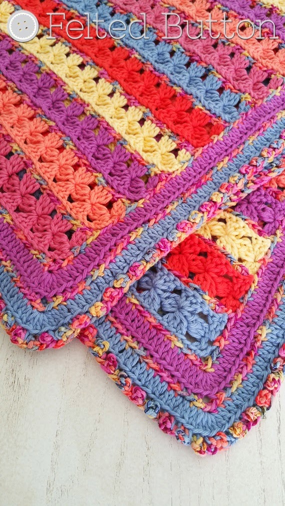 Rows of Posies Blanket Pattern by Susan Carlson