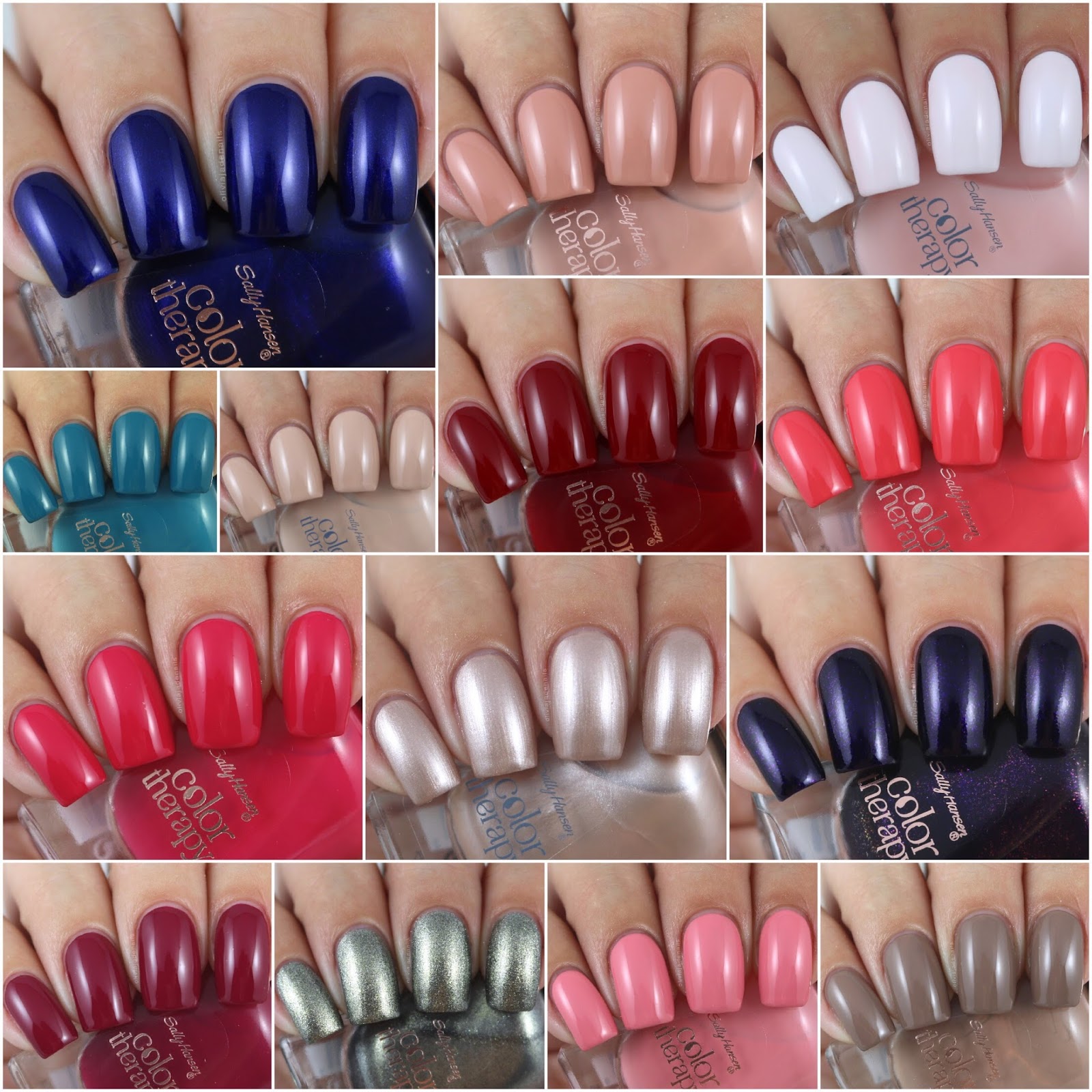 Olivia Jade Nails: Sally Hansen Color Therapy Collection - Swatches & Review