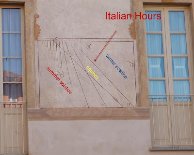 Annotated sundial
