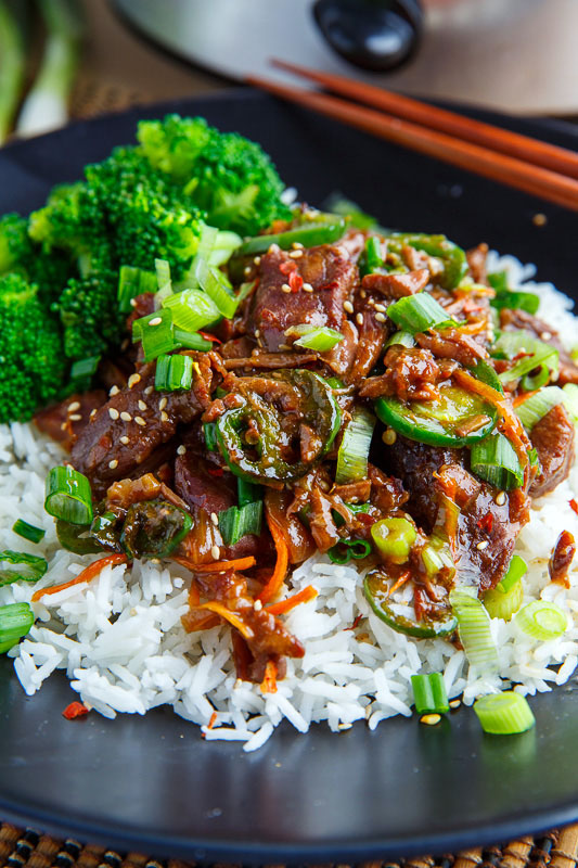 Slow Cooker Jalapeno Mongolian Beef Slow Cooker Jalapeno Mongolian Beef