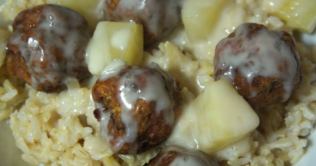 Savory Sweet and Satisfying Spicy Hawaiian Meatballs with Coconut
