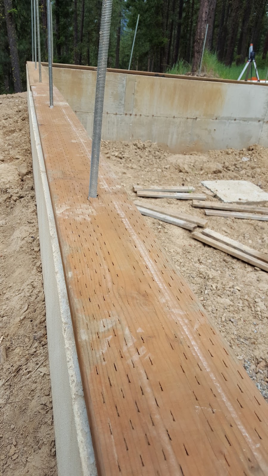 Small Forest Timber Owner Blog for WA Mud Sill Installation for Cabin