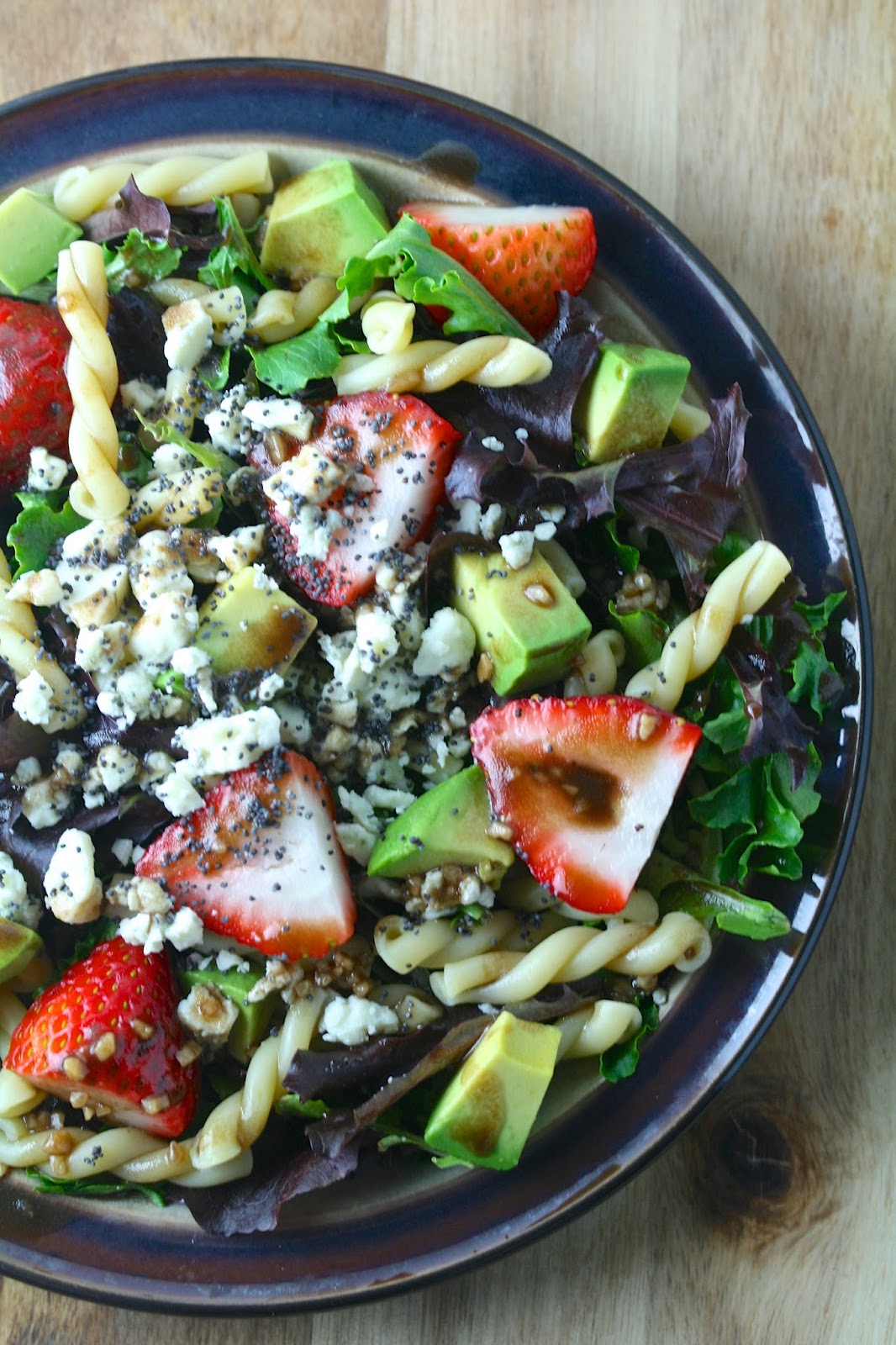 Oregon Transplant Strawberry & Avocado Pasta Salad